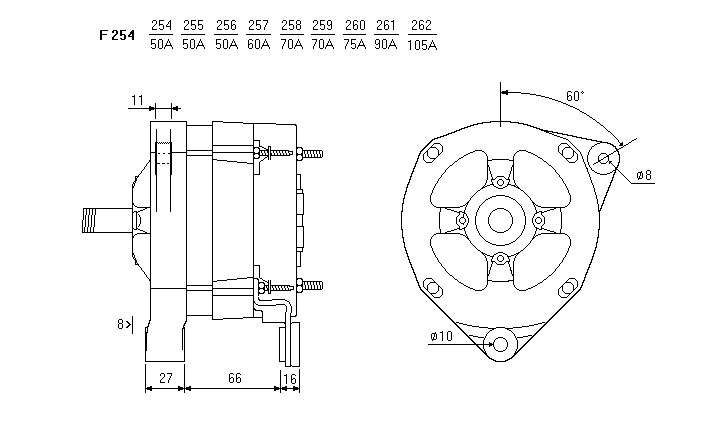 ALTERNATORE CA268IR