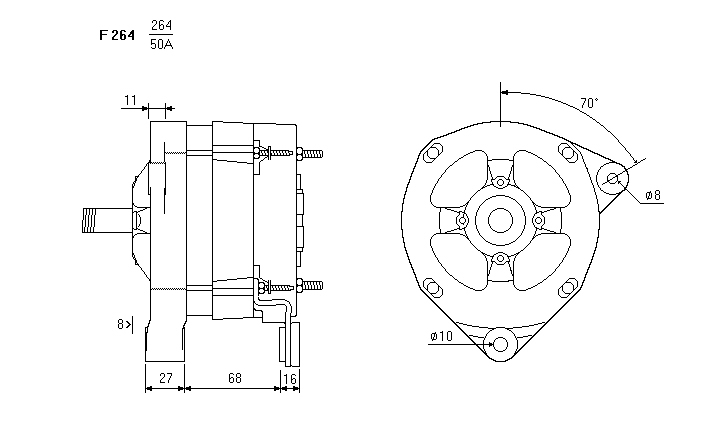 ALTERNATORE CA361IR