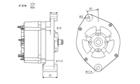 ALTERNATORE CA366IR A274