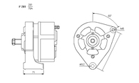 ALTERNATORE CA591IR A281