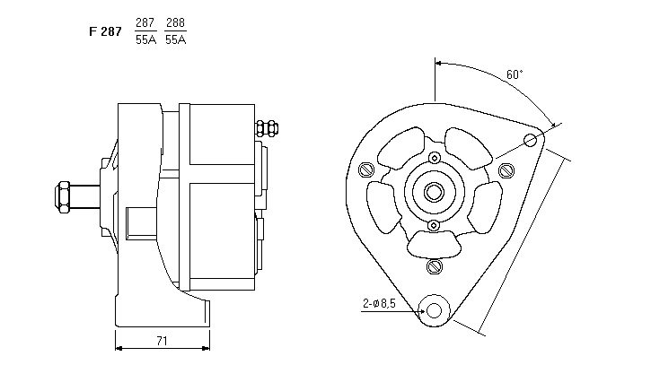 ALTERNATORE CA811IR