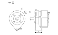 ALTERNATORE CA708IR A291