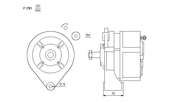 ALTERNATORE CA708IR