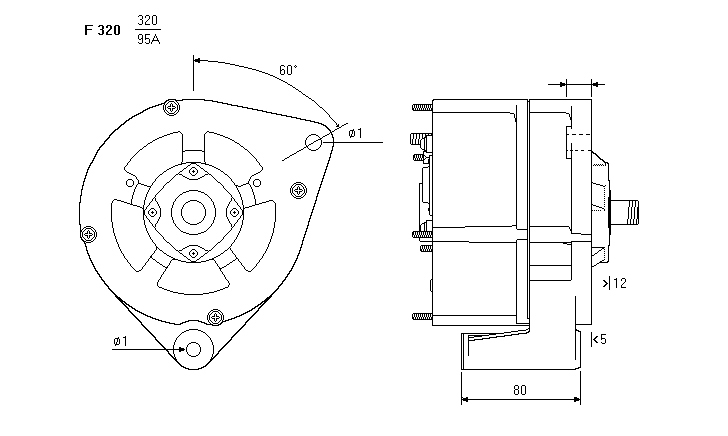 ALTERNATORE CA1736IR