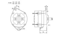 ALTERNATORE CA317IR A323