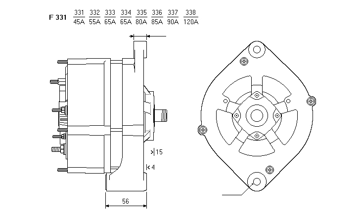 ALTERNATORE CA909IR