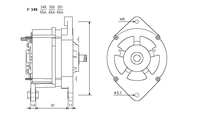 ALTERNATORE CA604IR A349