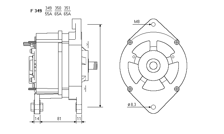 ALTERNATORE CA604IR