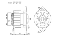 ALTERNATORE CA382IR A3500