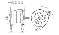 ALTERNATORE CA311IR A3505