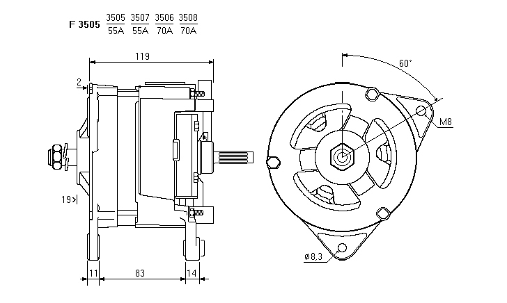 ALTERNATORE CA311IR