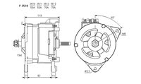ALTERNATORE CA718 A3510