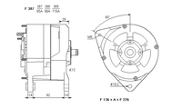 ALTERNATORE CA342IR A387