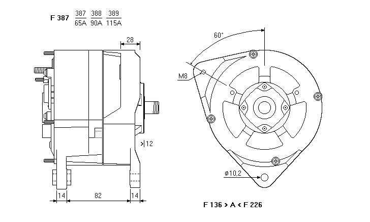 ALTERNATORE CA342IR