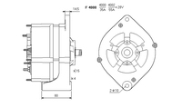 ALTERNATORE CA130IR A4000