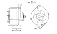 ALTERNATORE CA327IR A4003