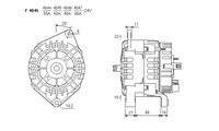 ALTERNATORE CA1738IR A4045