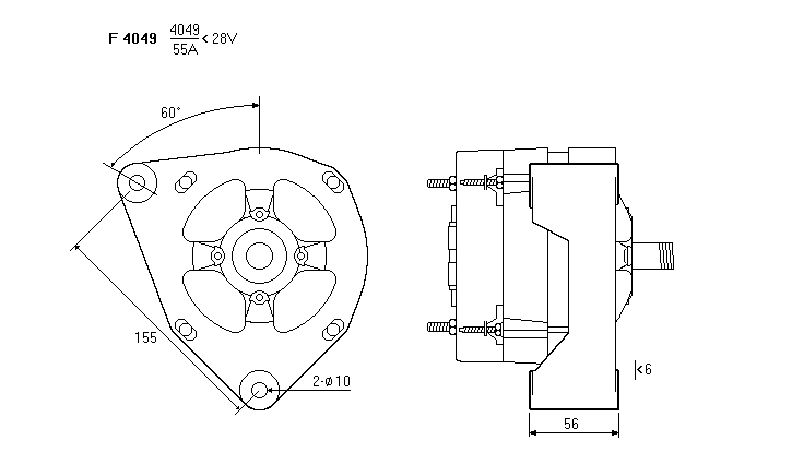 ALTERNATORE CA595IR