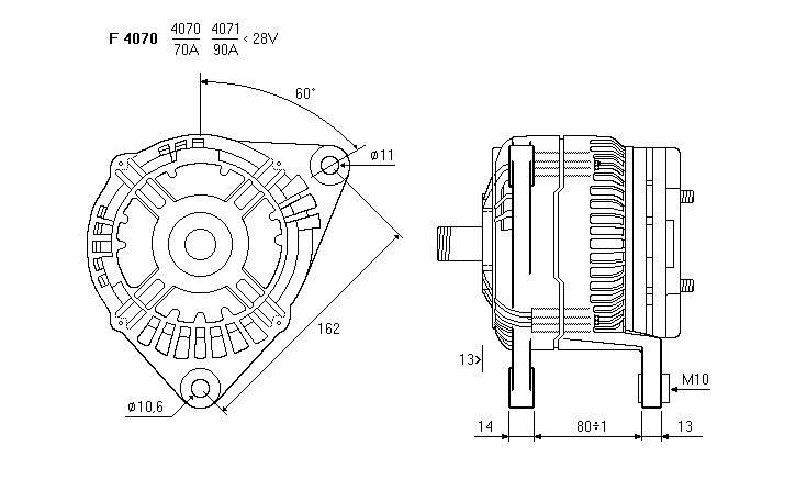 ALTERNATORE CA1699IR