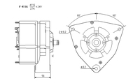 ALTERNATORE CA341IR A4116