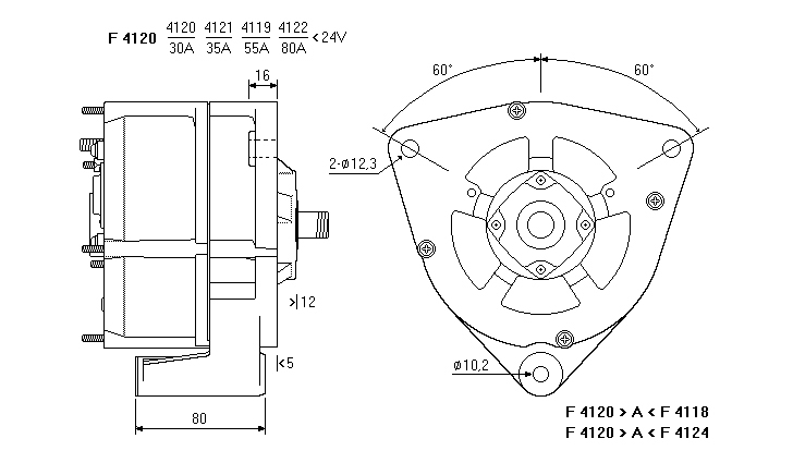 ALTERNATORE CA568IR