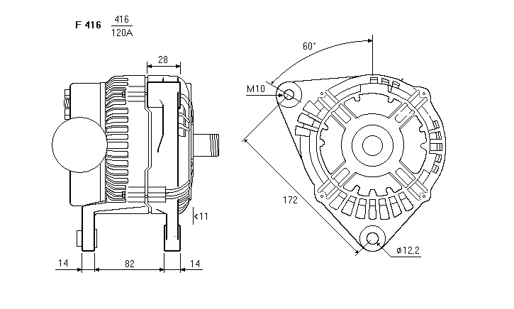 ALTERNATORE CA855IR