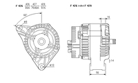 ALTERNATORE CA1305IR A426