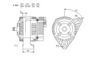 ALTERNATORE CA617IR A433