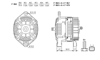 ALTERNATORE CA1304IR A460