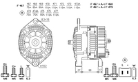 ALTERNATORE CA1079IR A467