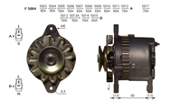 ALTERNATORE JA105IR A5004