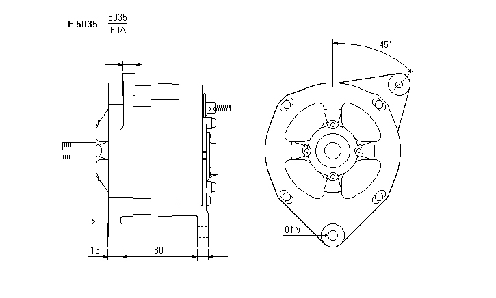 ALTERNATORE JA107IR