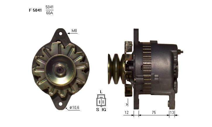 ALTERNATORE JA167IR