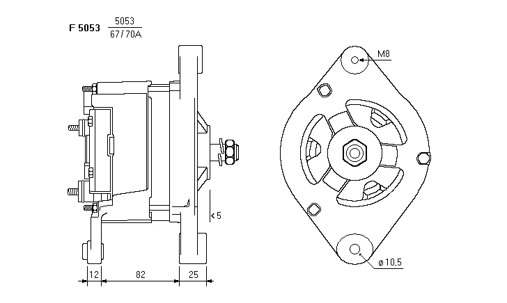 ALTERNATORE JA756IR