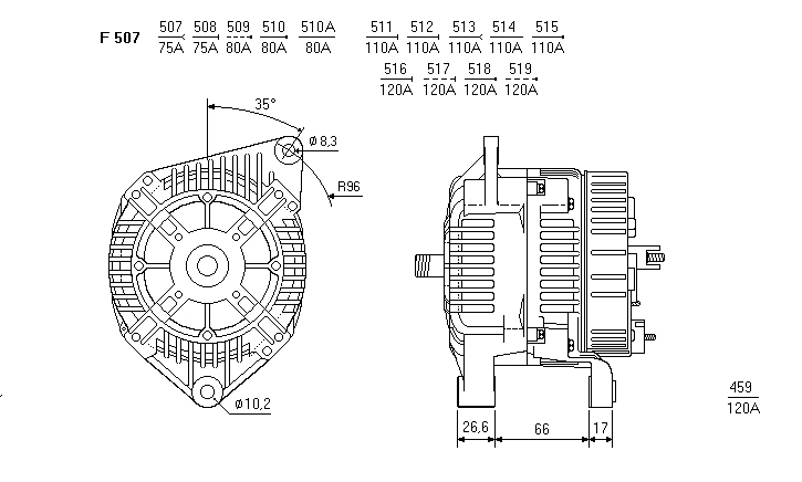ALTERNATORE CA896IR