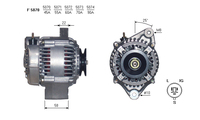 ALTERNATORE JA141IR A5070