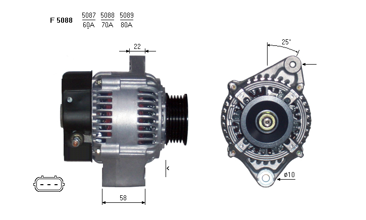 ALTERNATORE JA981IR