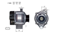 ALTERNATORE JA981IR A5088