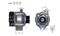 ALTERNATORE JA189IR A5090