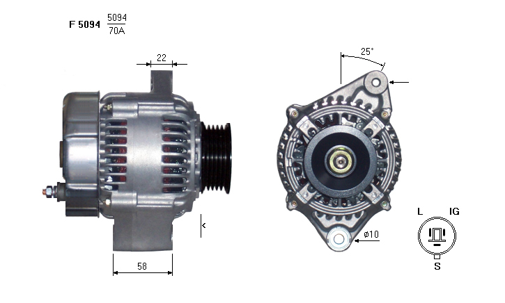 ALTERNATORE JA783IR