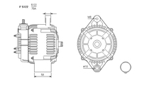 ALTERNATORE JA1351IR A5122