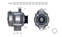 ALTERNATORE JA657 A5123