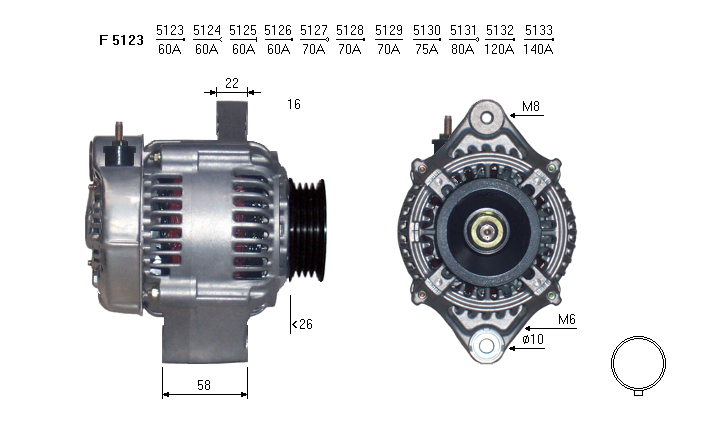 ALTERNATORE JA657
