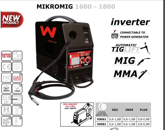 MIKROMIG 1800 DIRECT-MIG/TIG/PLASMA INVERTER