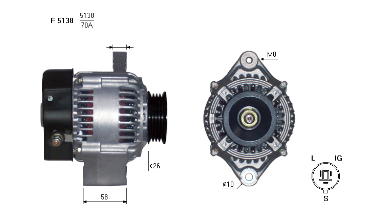 ALTERNATORE JA1164IR
