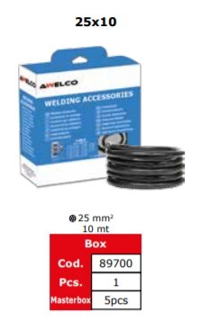 cavo per saldatrice 25x10-gomma