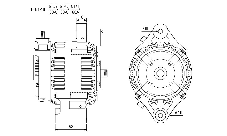 ALTERNATORE JA1121IR