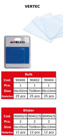 Vertec - Vetro trasparente 90x110   1pcs