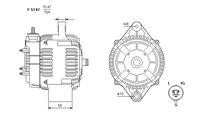 ALTERNATORE JA1165IR A5147