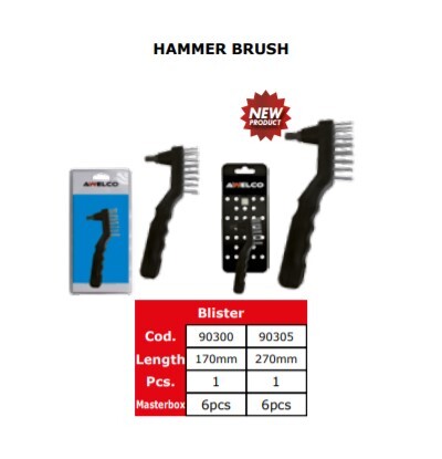 Hammer brush-spazzola con martellina- 270mm